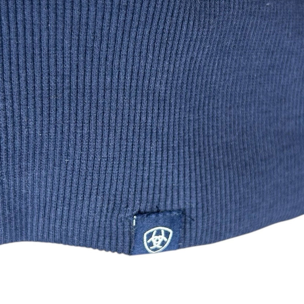 Ariat Women's Medium Rabere Team Hoodie Sweatshirt Navy Red Colorblock Workwear - Picture 5 of 13